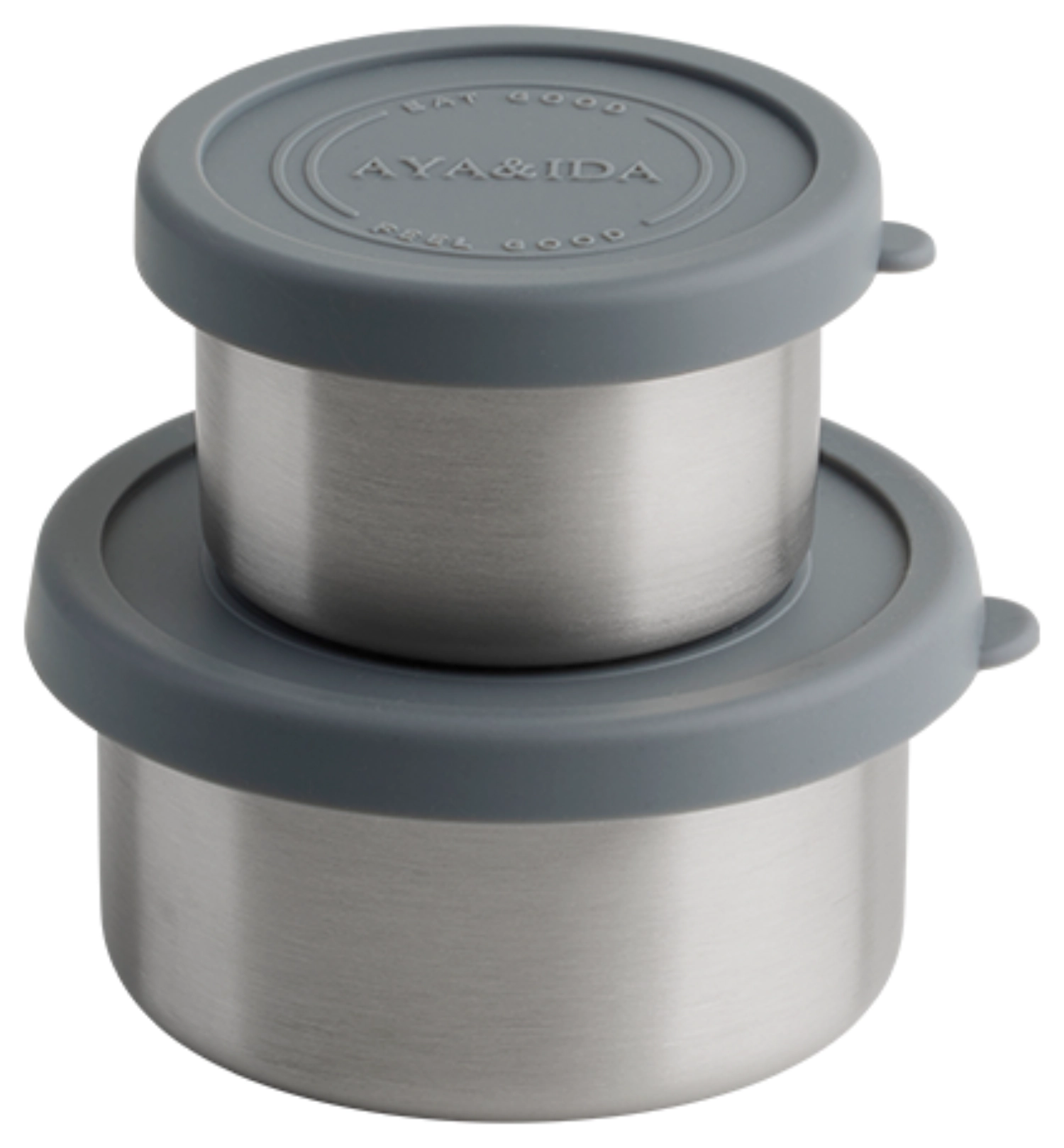 2er Set Snack Container 100ml + 200ml Dark Grey