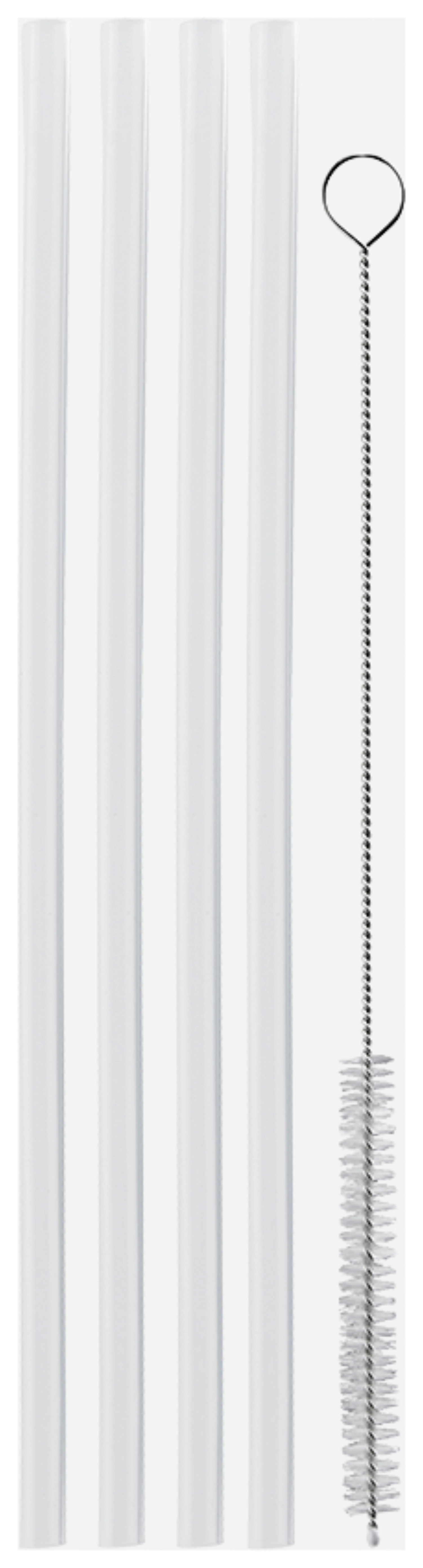 Lot de 4 pailles pour mug isotherme avec brosse