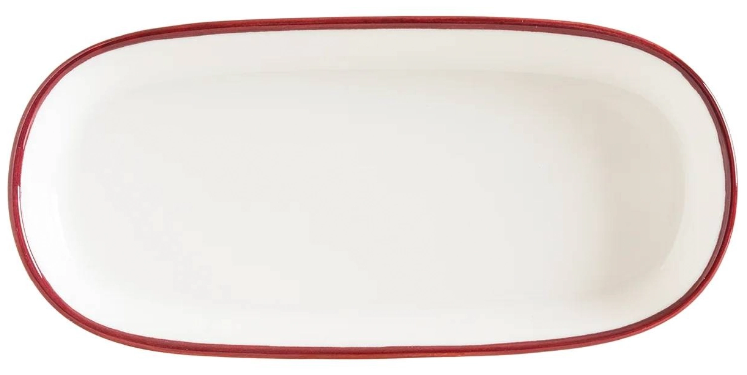 Linea Burgundy Hygge Assiette ovale