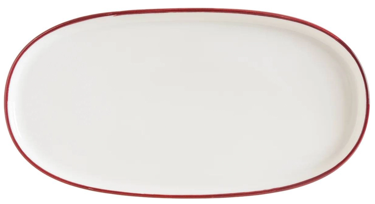 Linea Burgundy Hygge Assiette ovale