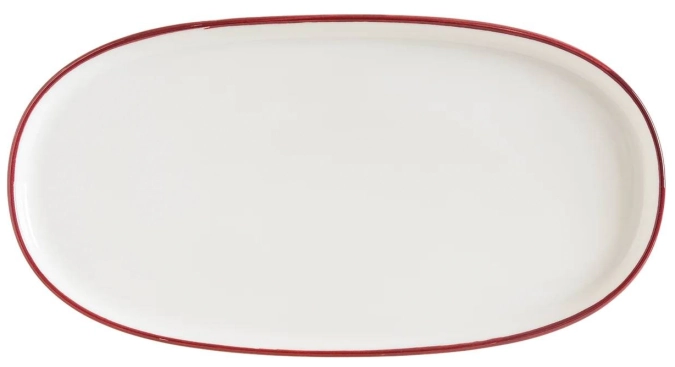 Linea Burgundy Hygge Assiette ovale
