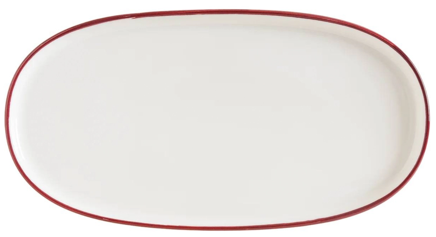 Linea Burgundy Hygge Assiette ovale