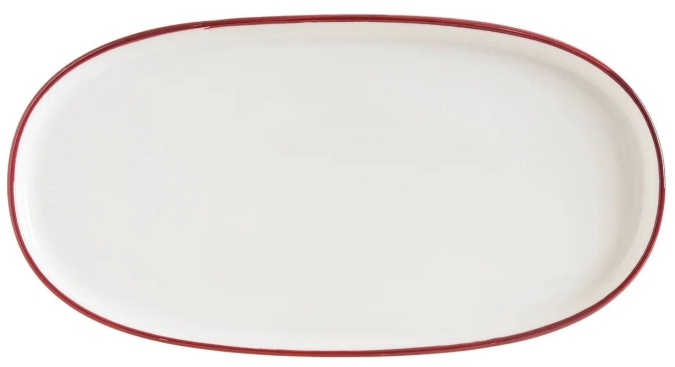 Linea Burgundy Hygge Assiette ovale