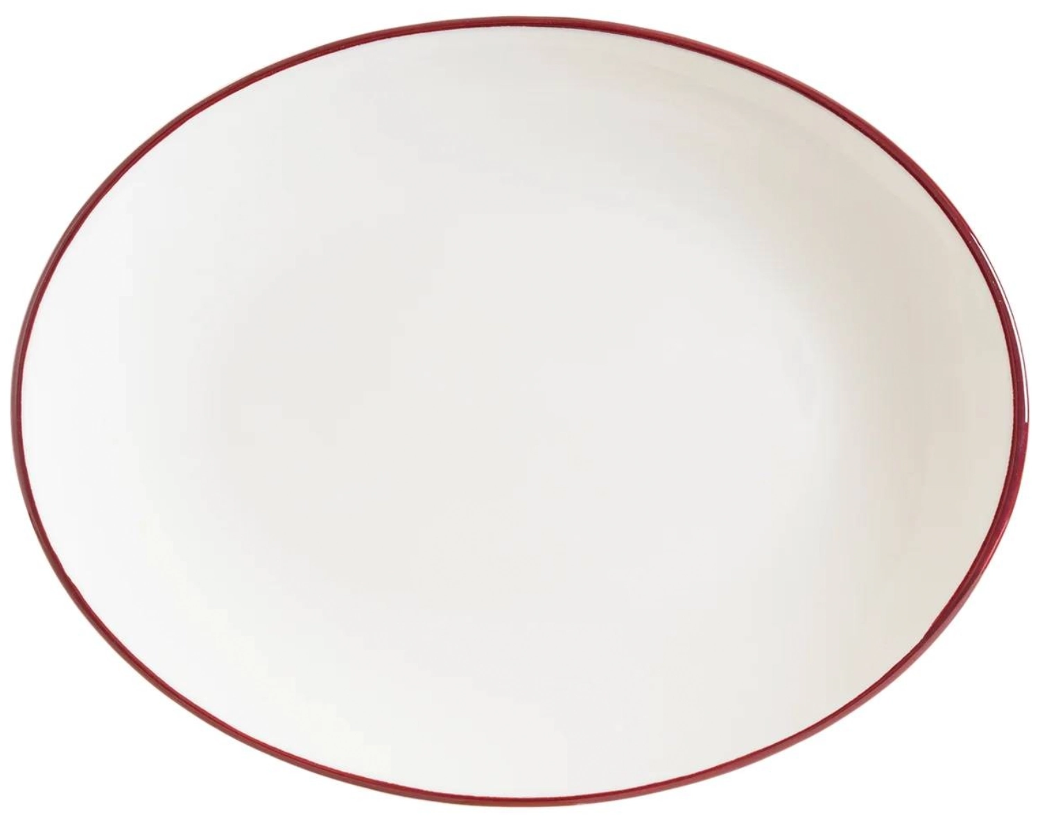 Linea Burgundy Moove Assiette ovale