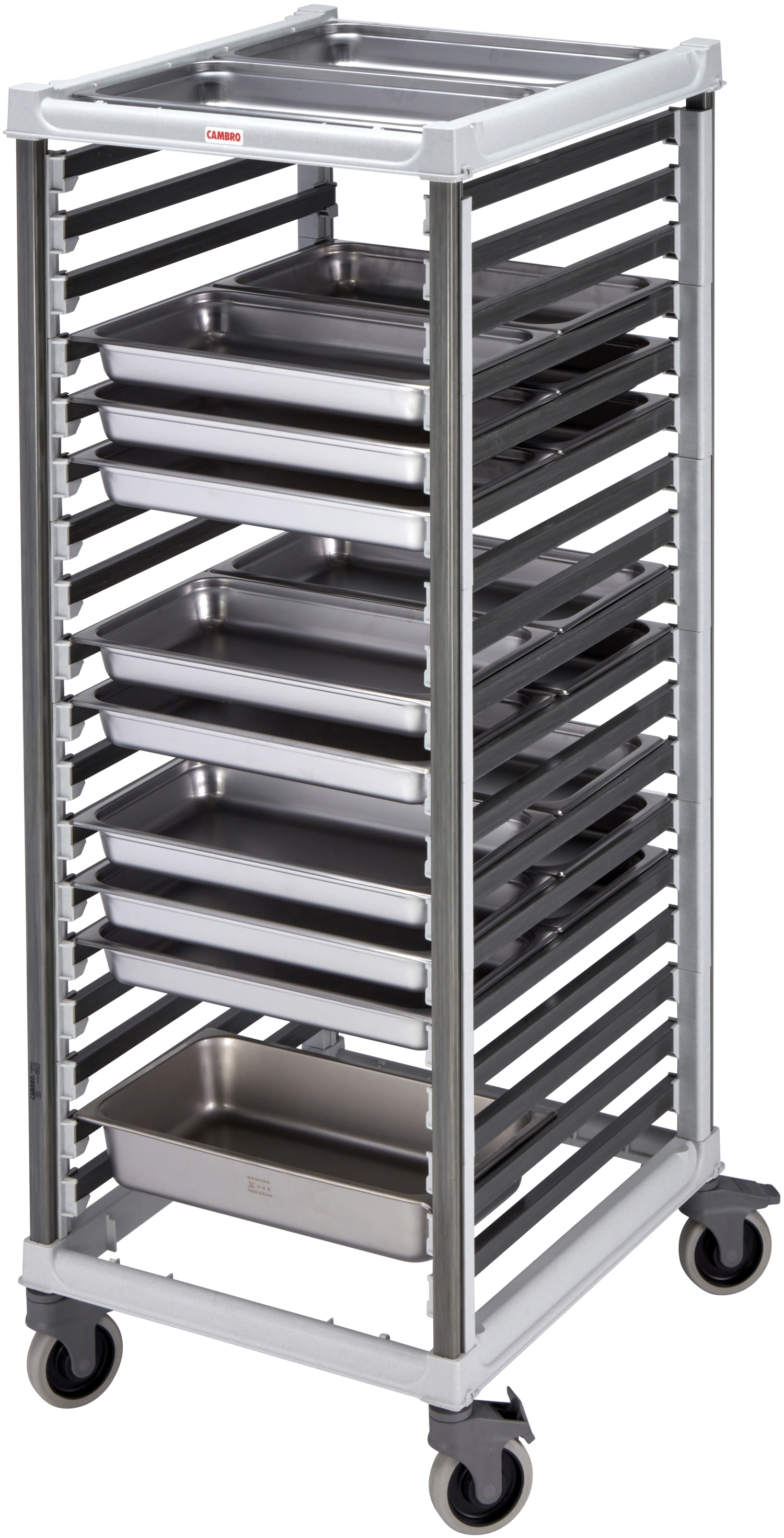 Camshelving Chariot bas p. 9 bacs GN 1/1