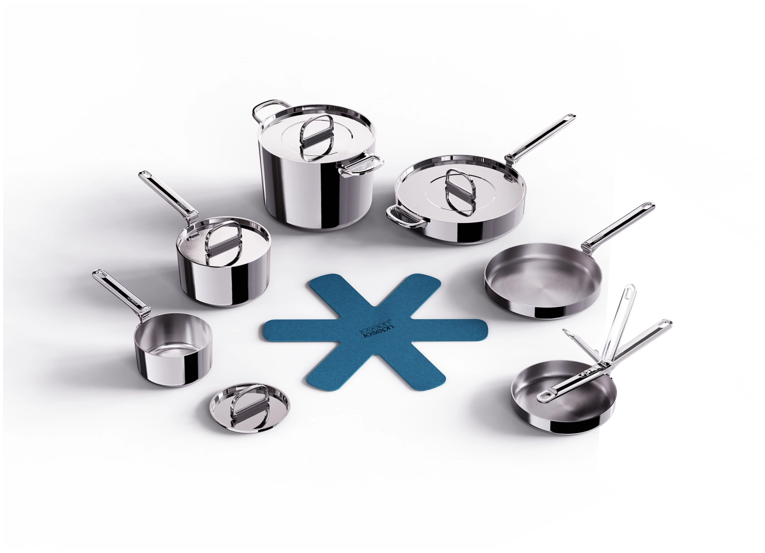 6er Set Space Steel Pfannenset