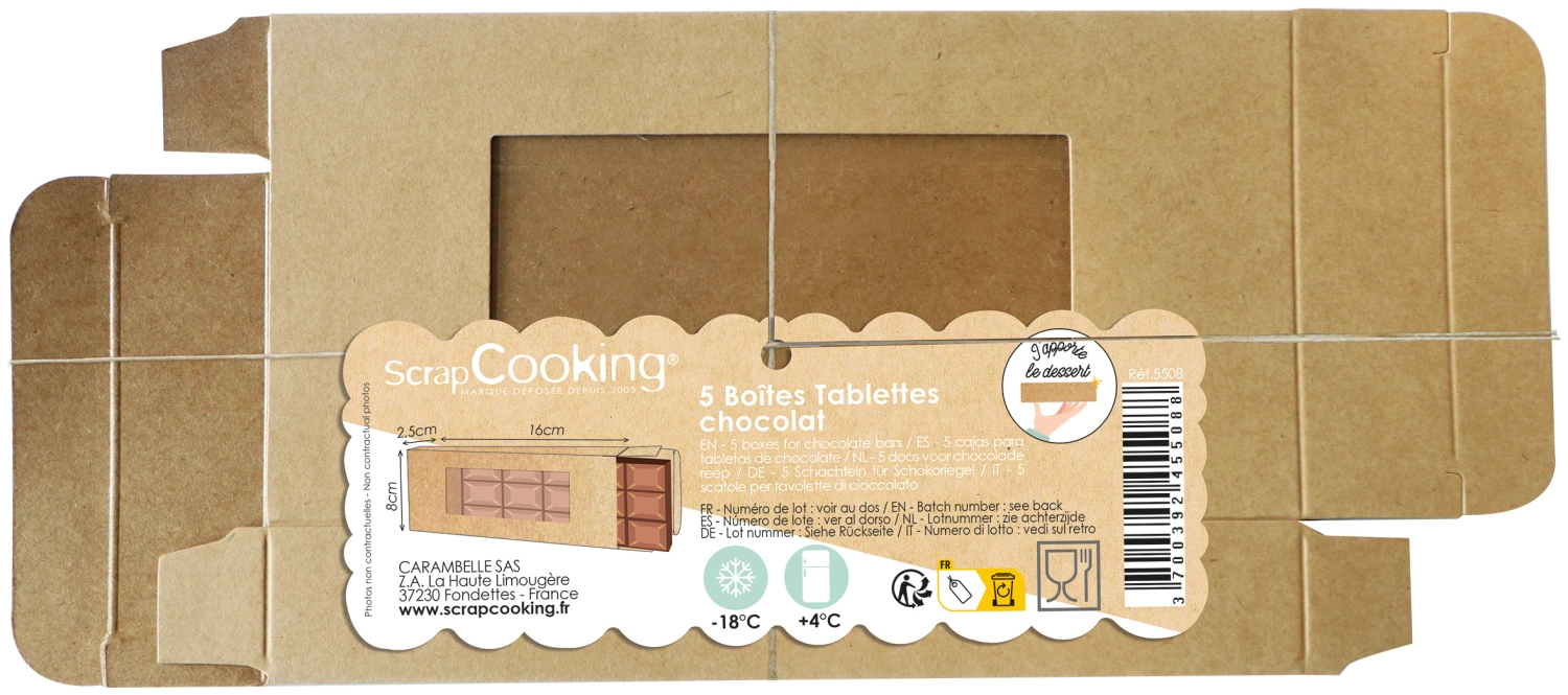 Geschenkbox für Tafelschokolade