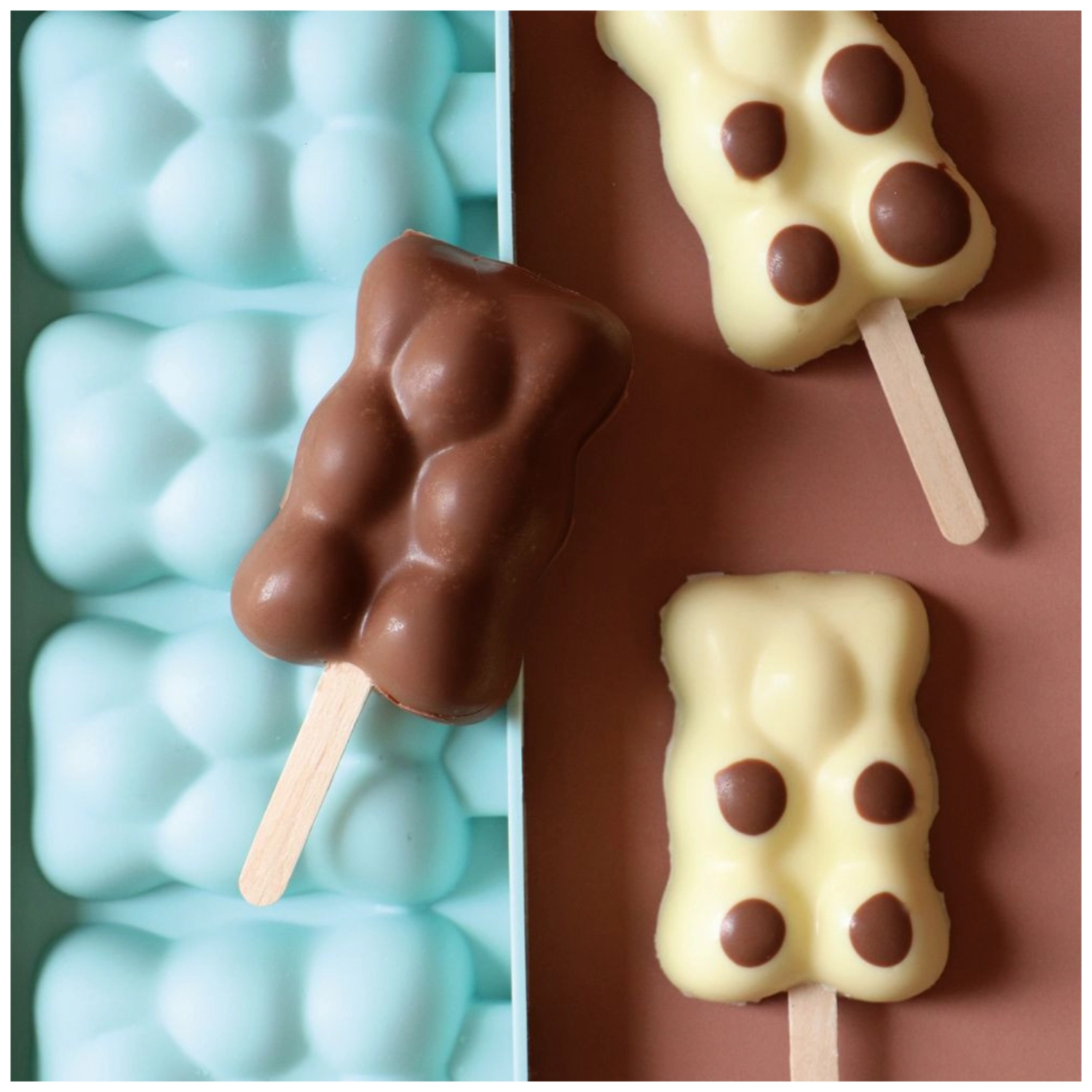Moule silicone glace Oursons