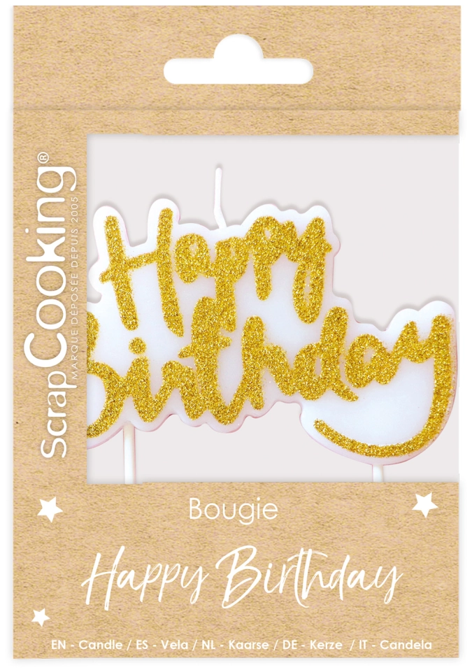 Kerze Happy Birthday