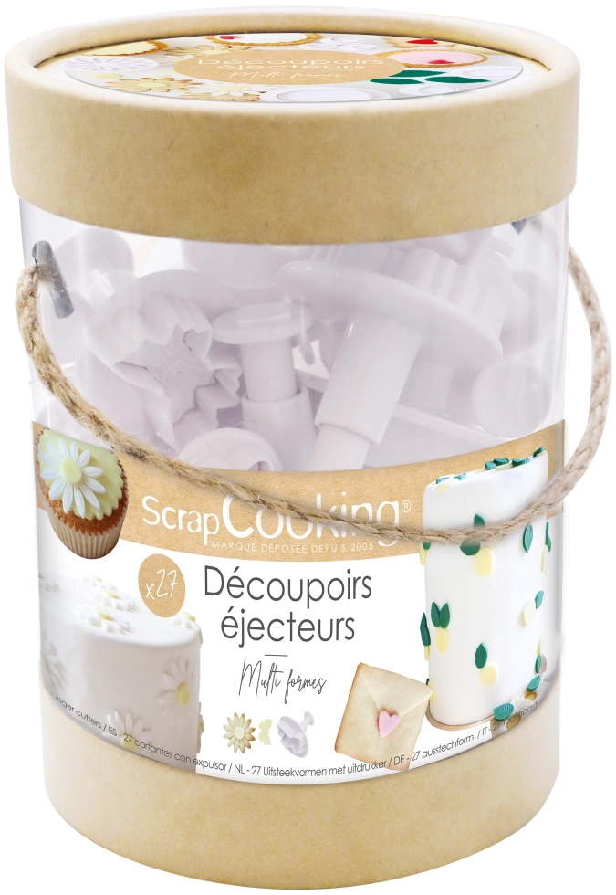27er Set Fondant Ausstecher Flora
