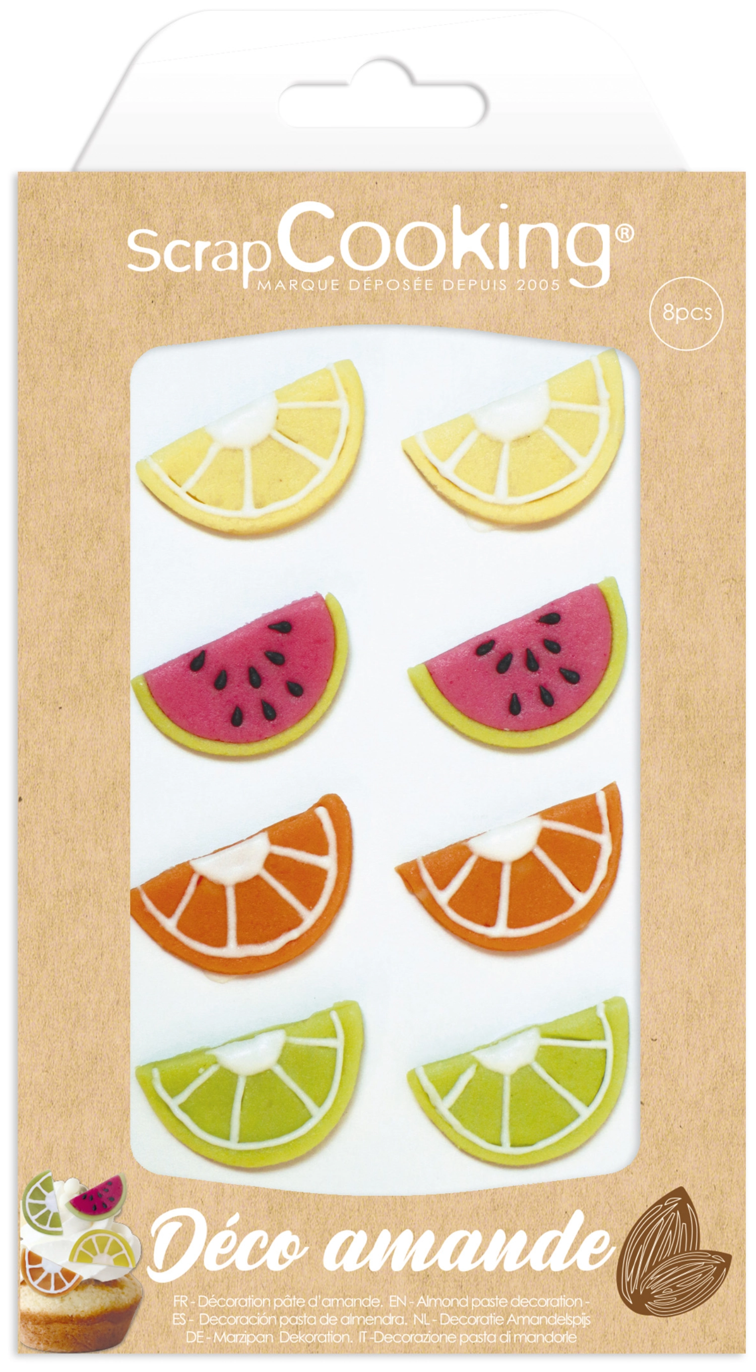 Déco pâte d'amande tutti frutti