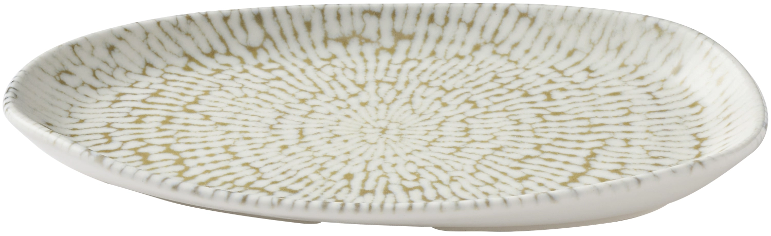 Assiette plate Cascade Taupe Organic