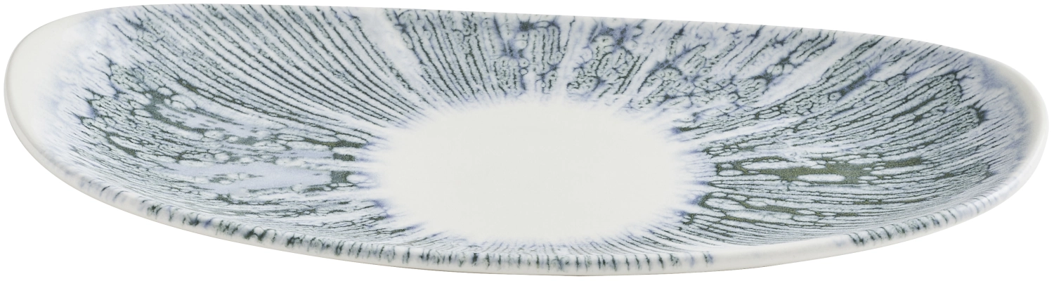 Lyra Blue Opal Organic Oblong Platte