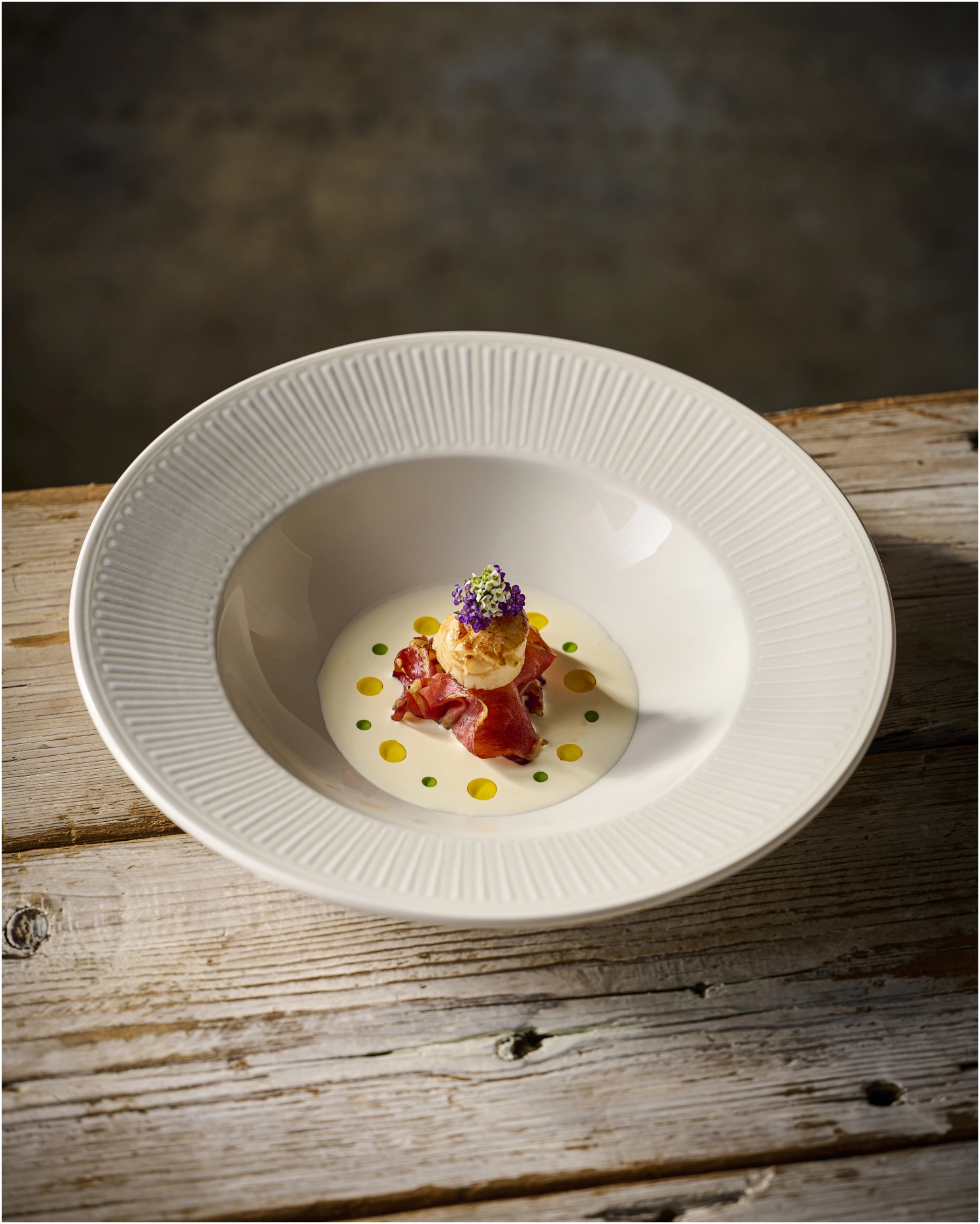 Bol à large rebord Era White