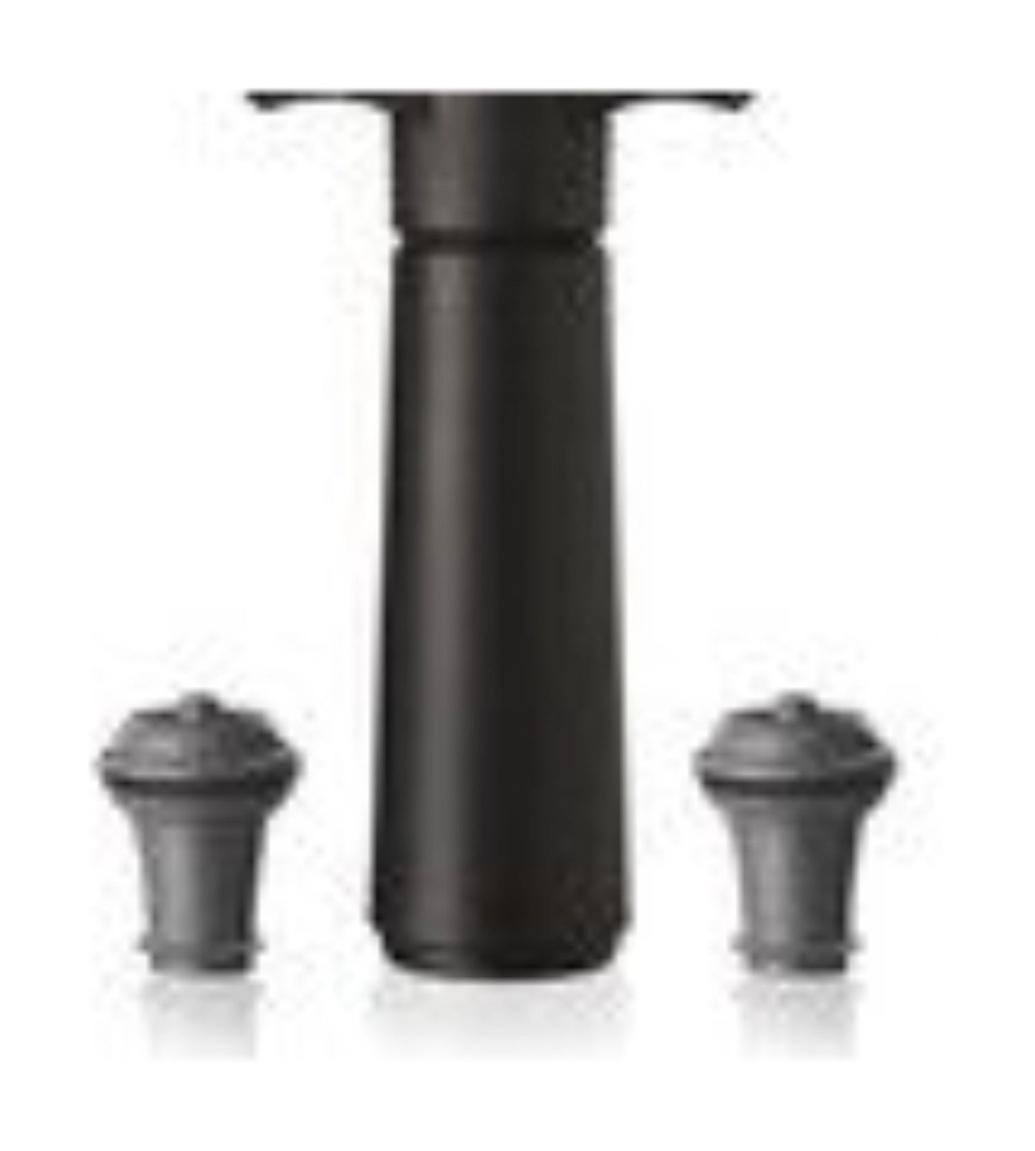 Vacu Vin Set - Pumpe mit 2 Verschlüsse Schwarz