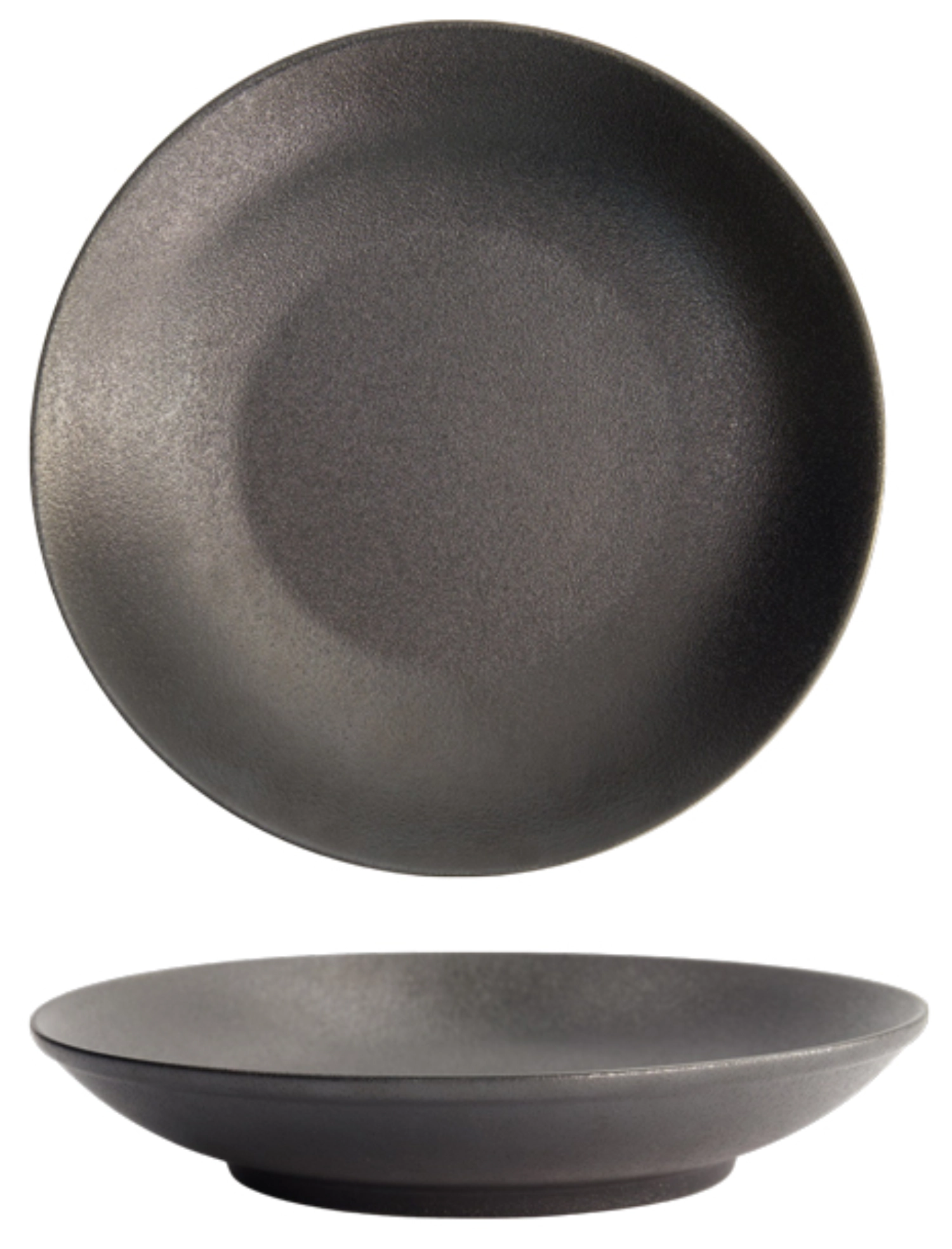 Yuzu Schwarz Reisplatte tief