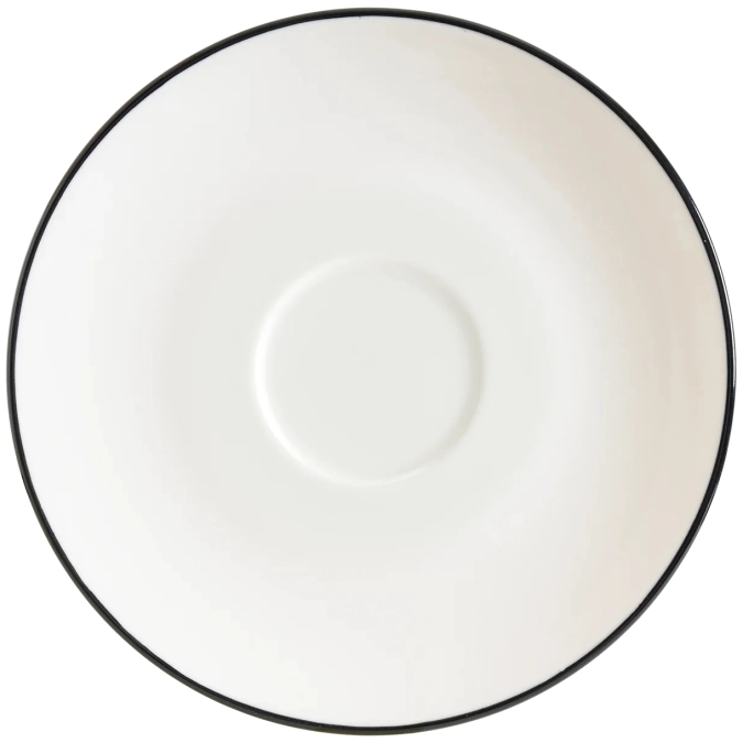 Linea Black Gourmet Kaffee Untertasse