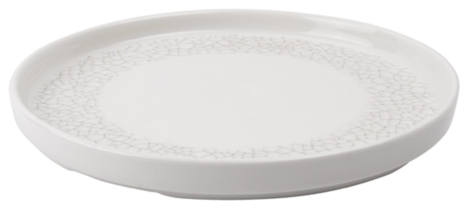 Assiette à bord haut Viana Charcoal Grey