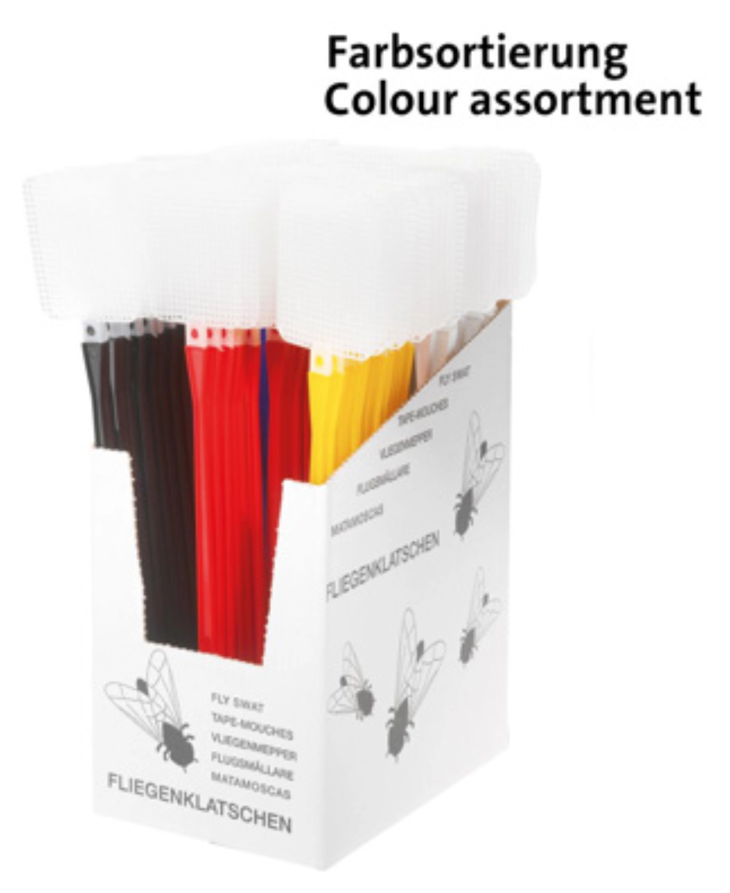 Présentoir 100 pcs tapettes à mouches