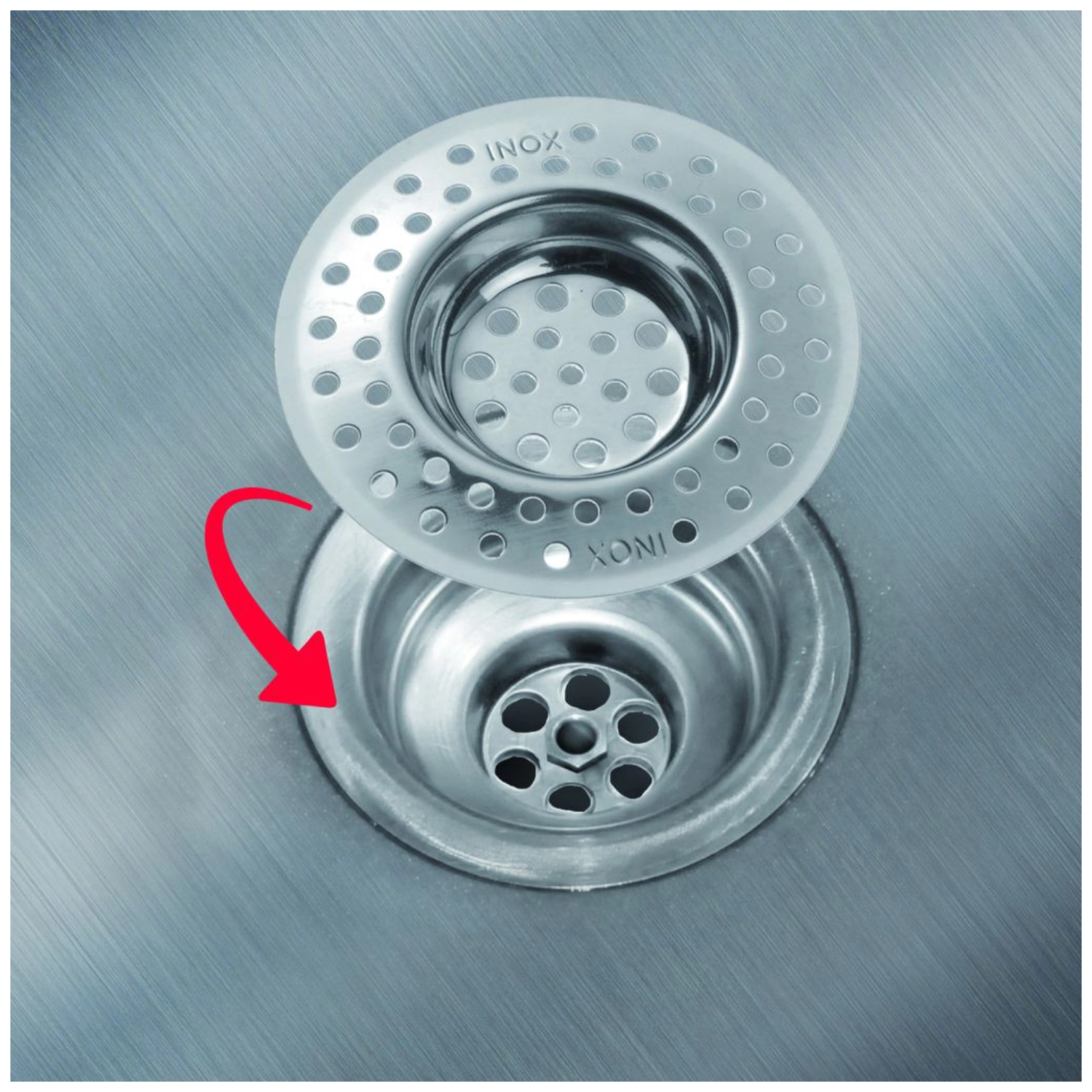 2 pcs tamis évier inox