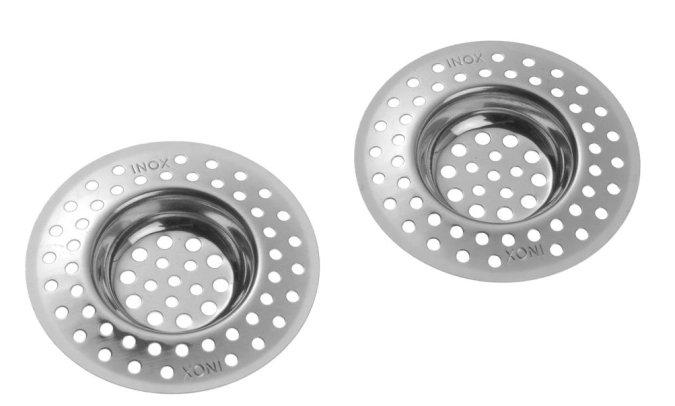 2 pcs tamis évier inox