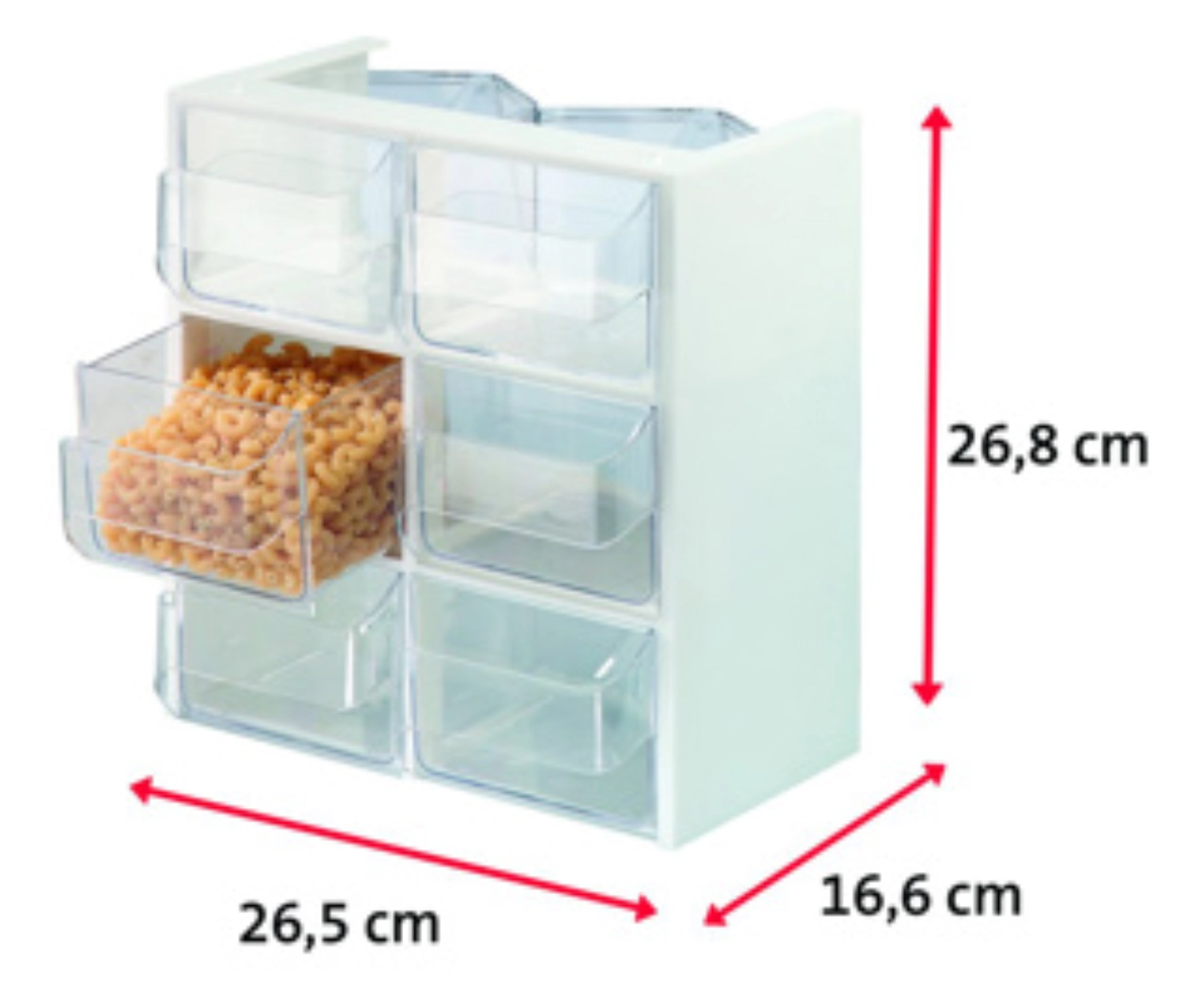 Schüttengehäuse mit 3 Stk. Schütten