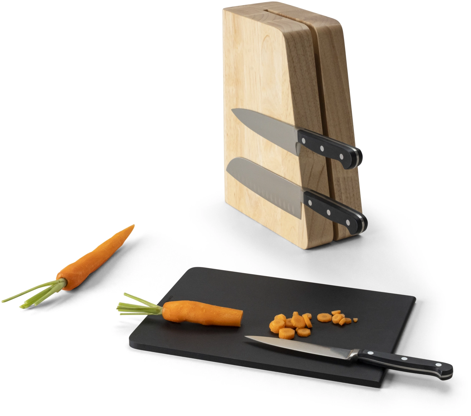 Bloc à couteaux magnétique avec planche Duracore