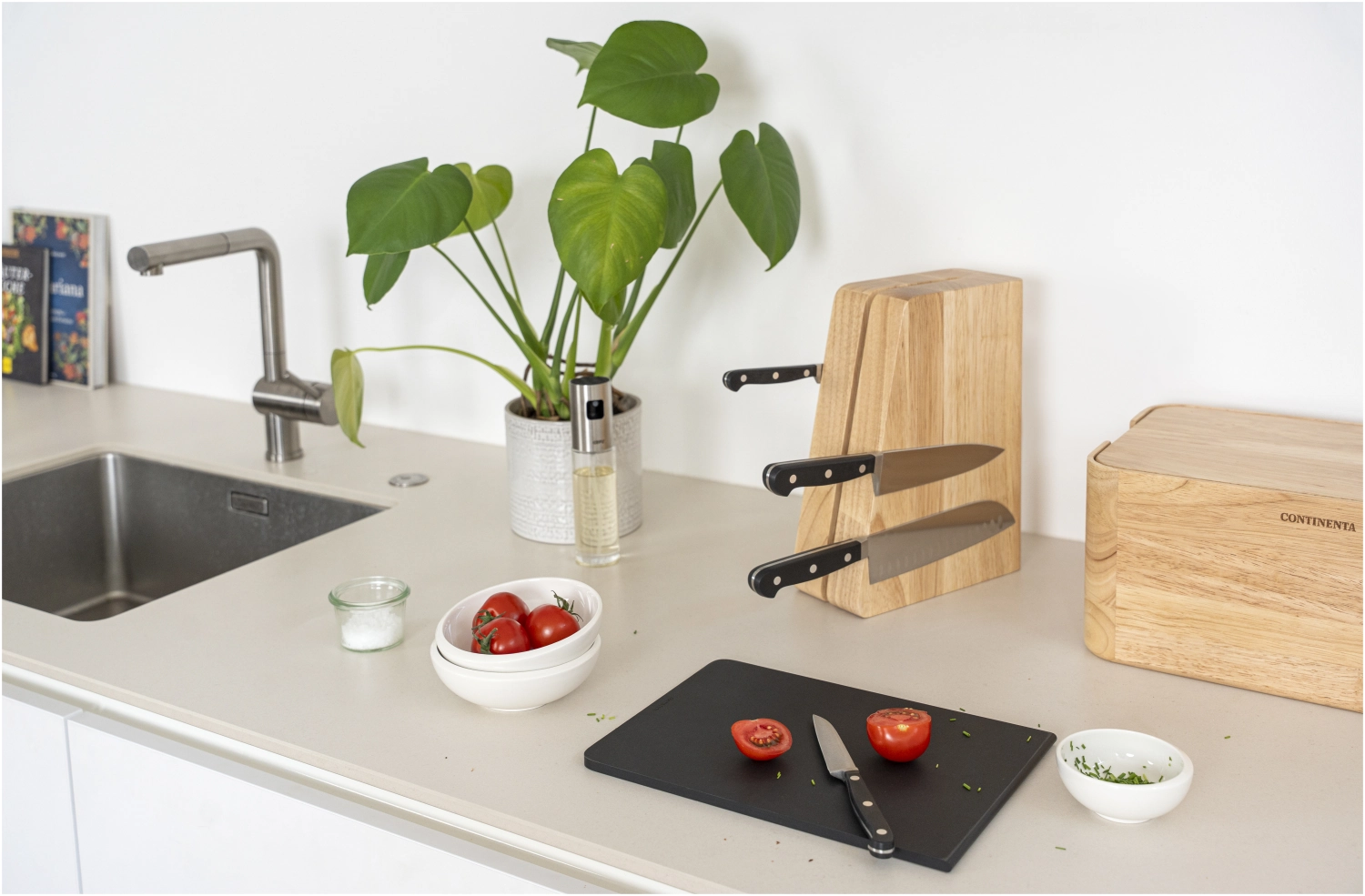 Bloc à couteaux magnétique avec planche Duracore