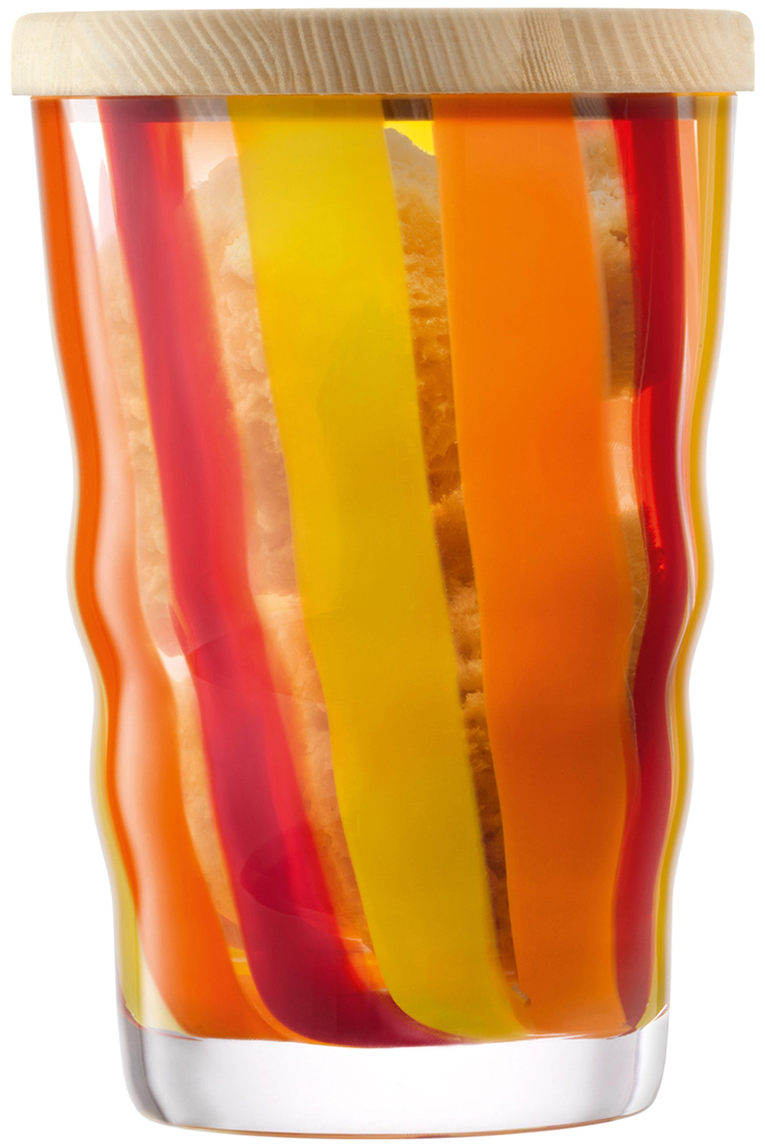 Folk boîte avec couvercle en frêne