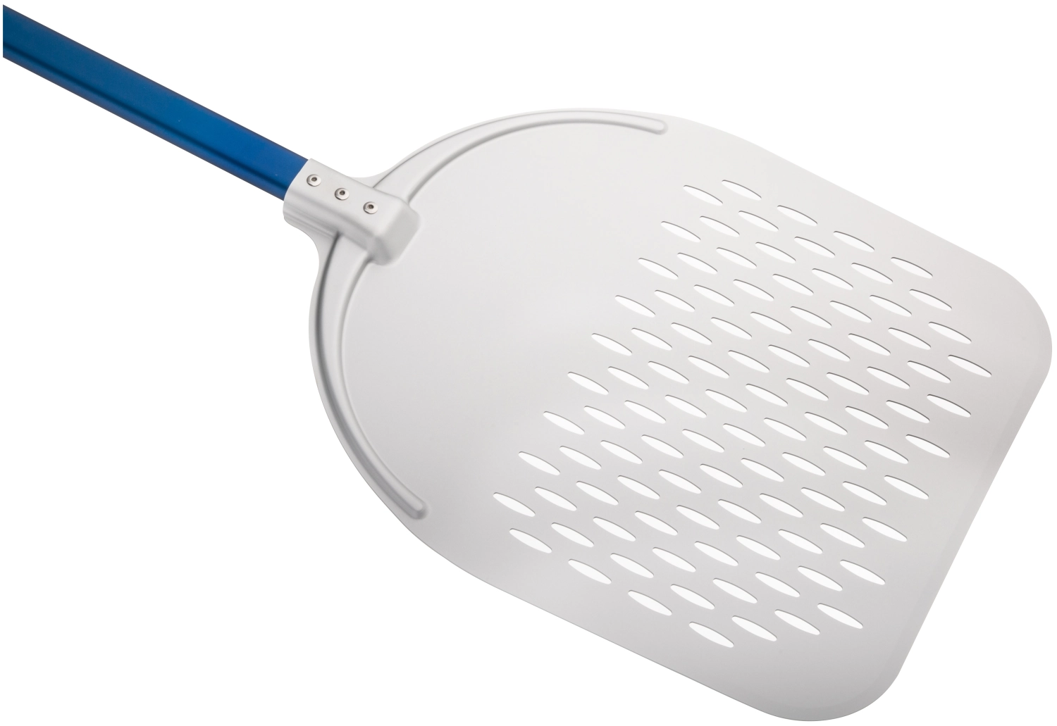 Pizzaschieber Alu rechteckig perforiert