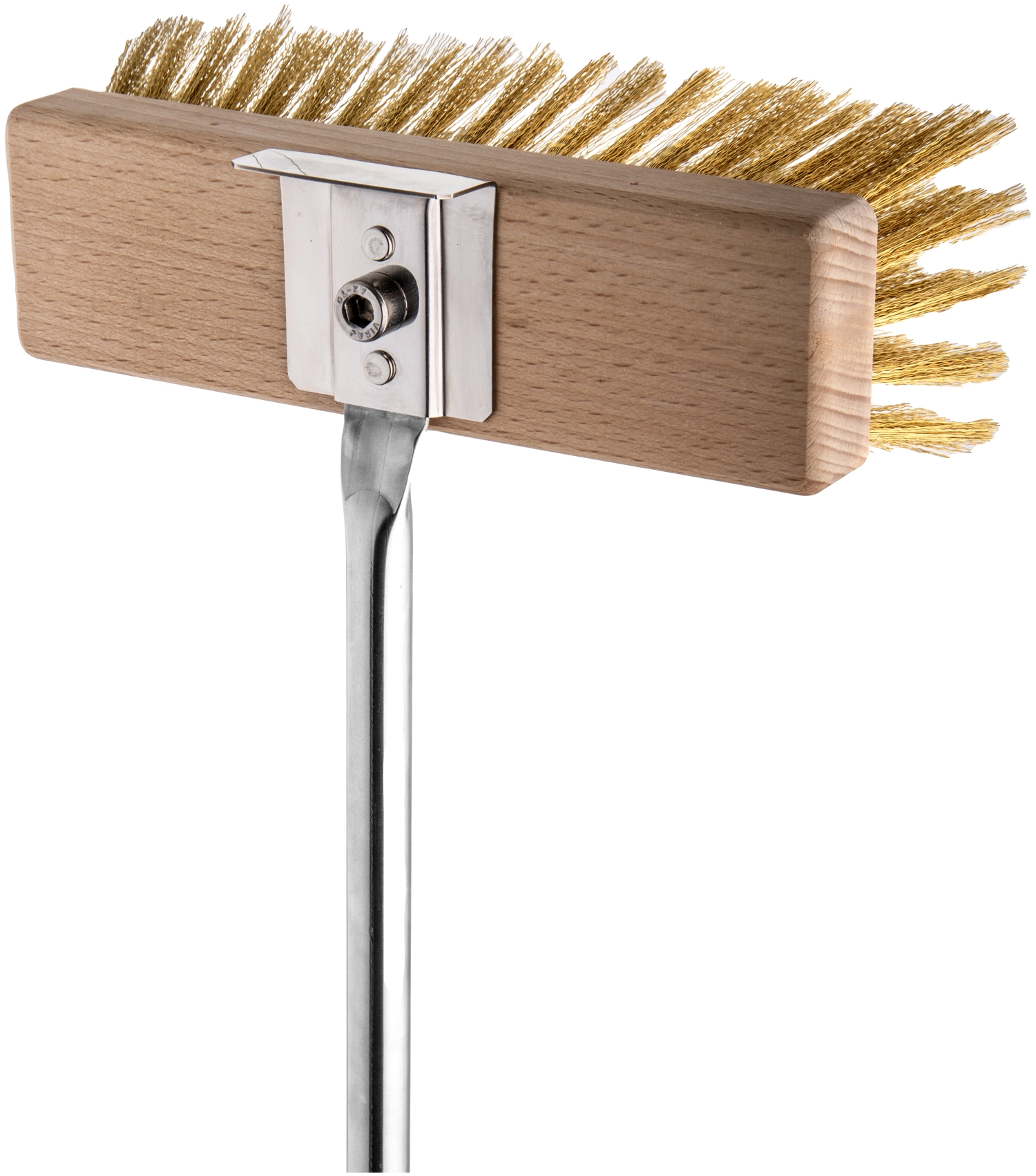 Brosse de four en laiton pivotante
