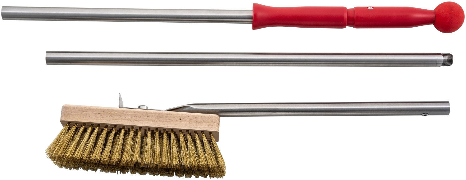 Ofenbürste Messing zerlegbar