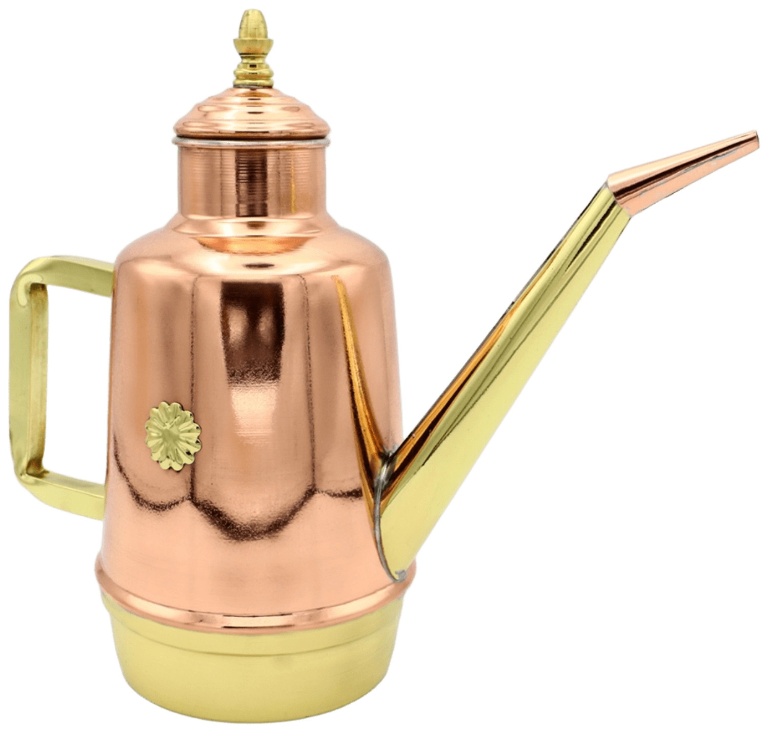 Burette à huile en cuivre et laiton