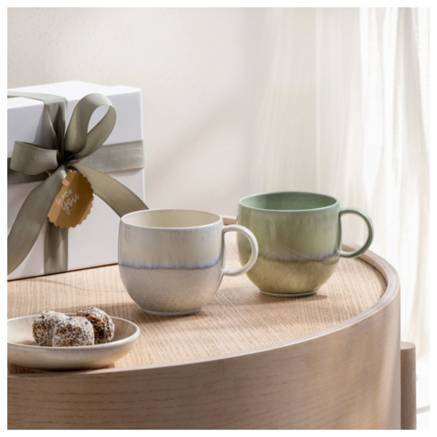 Perlemor Alga Becher mit Henkel