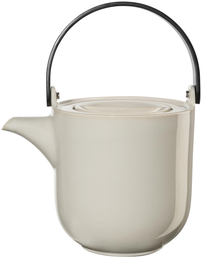 Coppa théière avec l'anse en bois, tofu