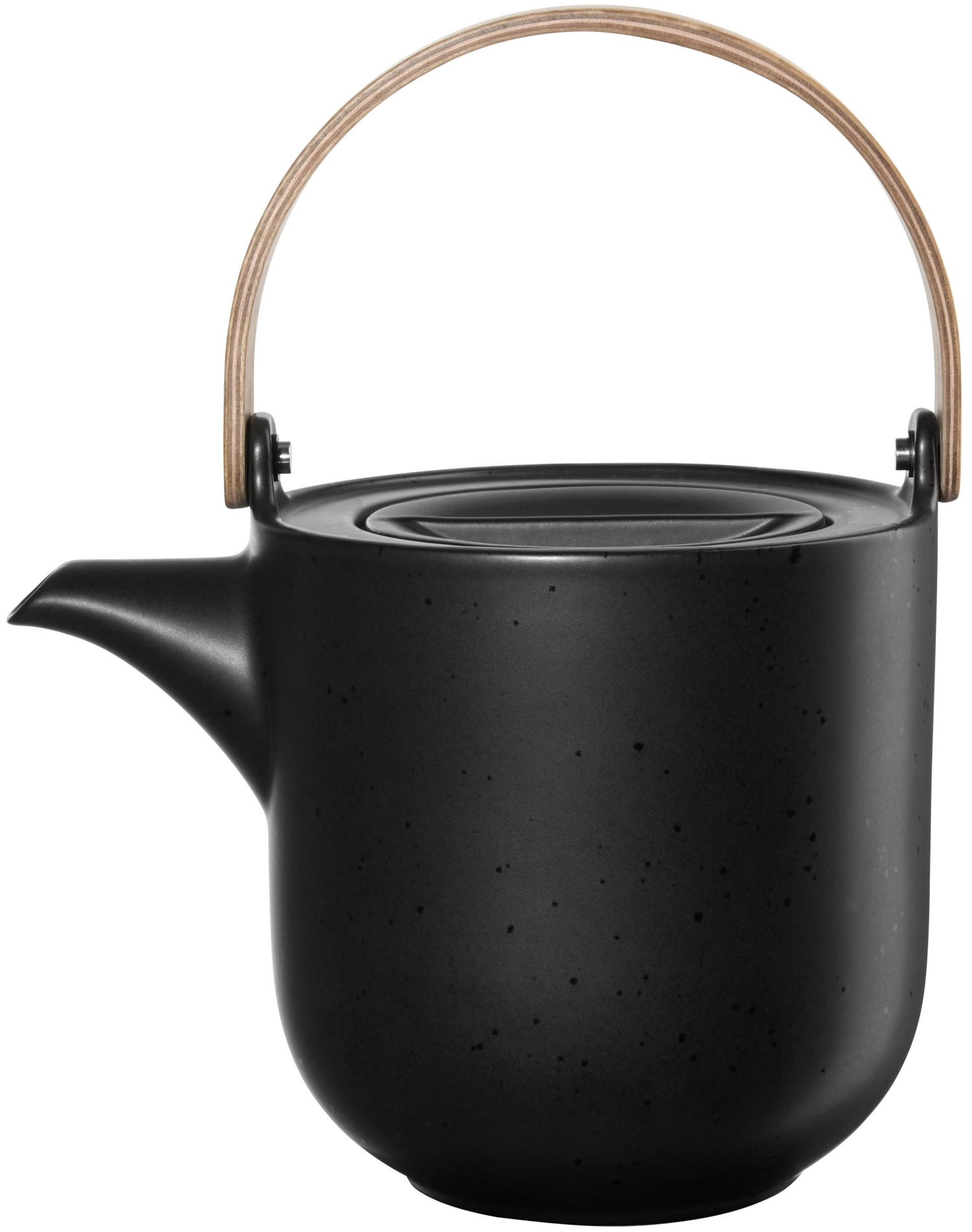 Coppa théière avec l'anse en bois, kuro