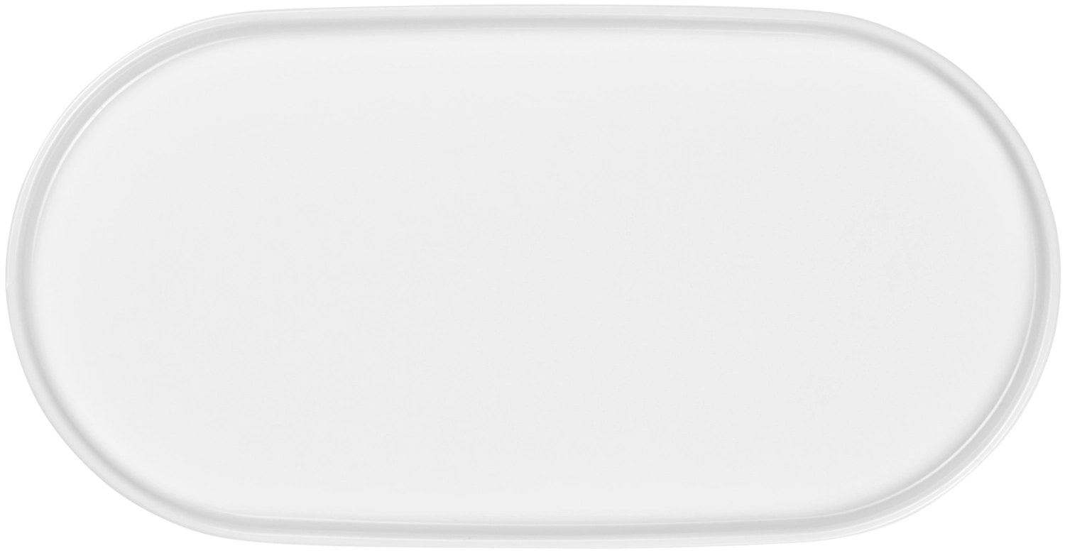 Opal assiette ovale, blanc