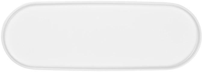 Opal assiette ovale, blanc