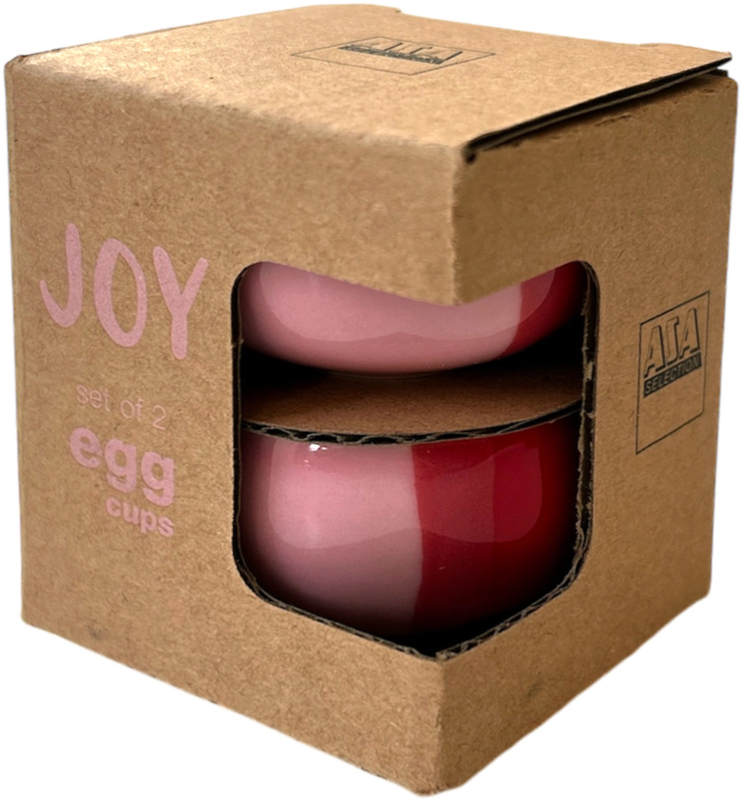 2er Set Joy Eierbecher, strawberry smoothie
