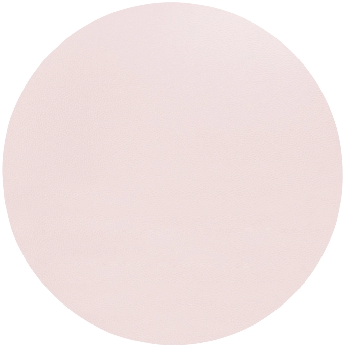 Leather Tischset rund, rosepowder