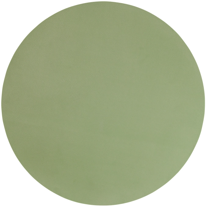 Leather Tischset rund, sage