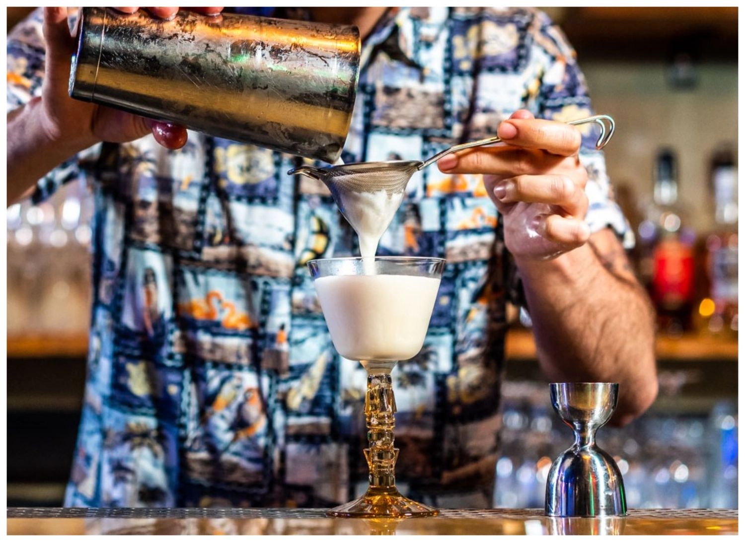 6er Set Tiki Becher Mai Tai Amber Stem