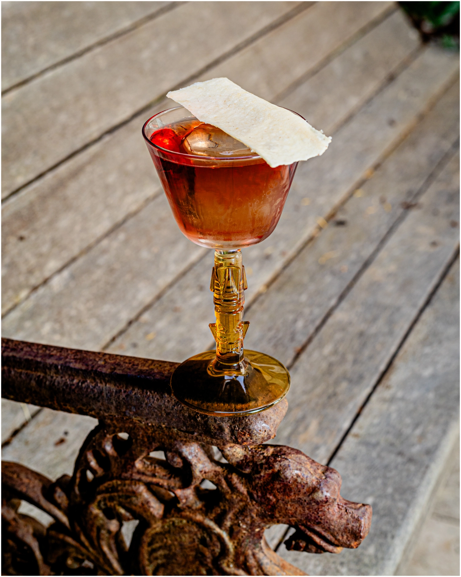 6er Set Tiki Becher Mai Tai Amber Stem