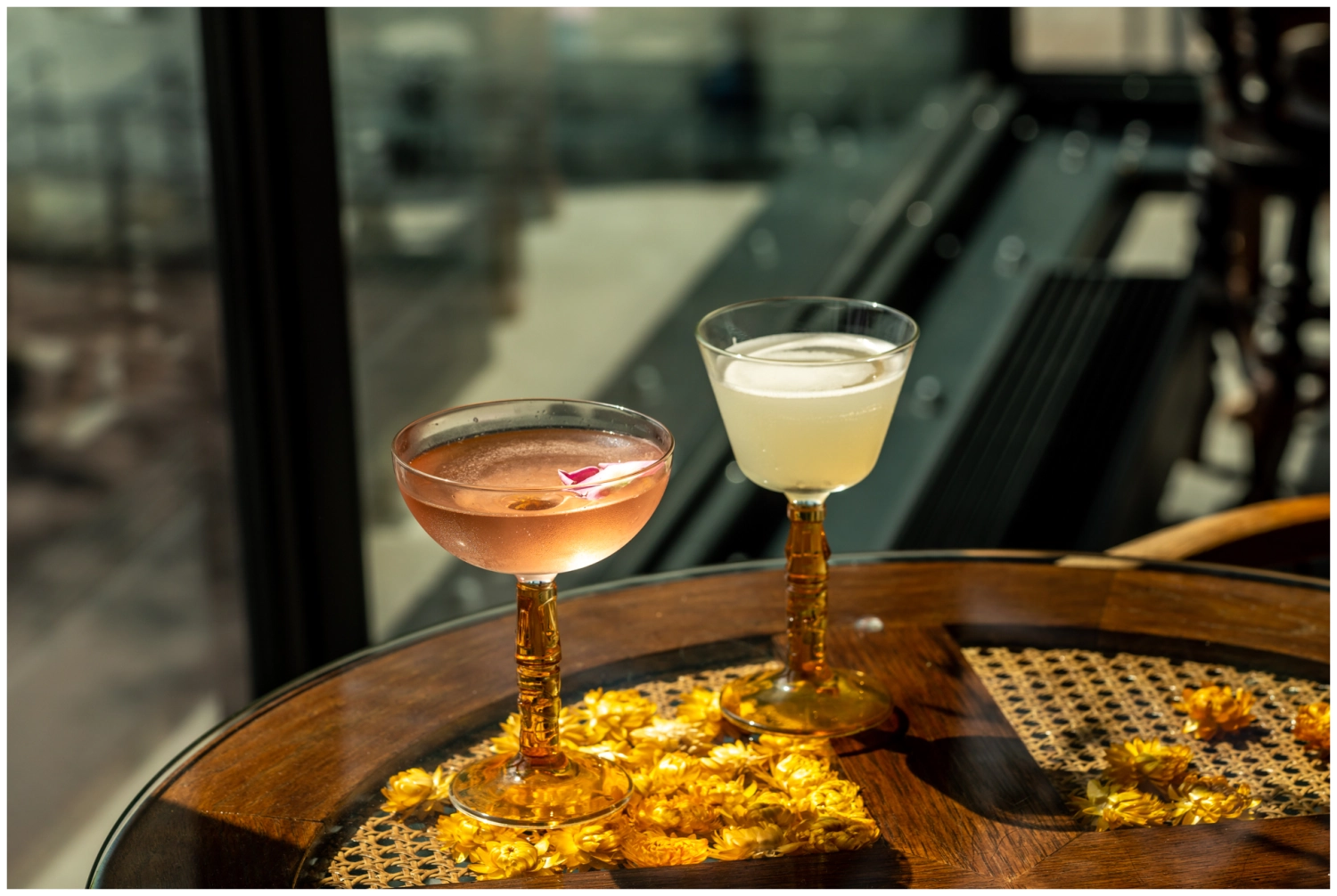 6er Set Tiki Becher Coupe Amber Stem