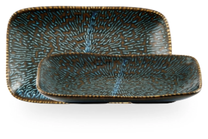 Plateau naturel Cascade Sapphire Blue