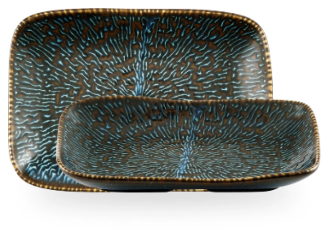 Plateau naturel Cascade Sapphire Blue