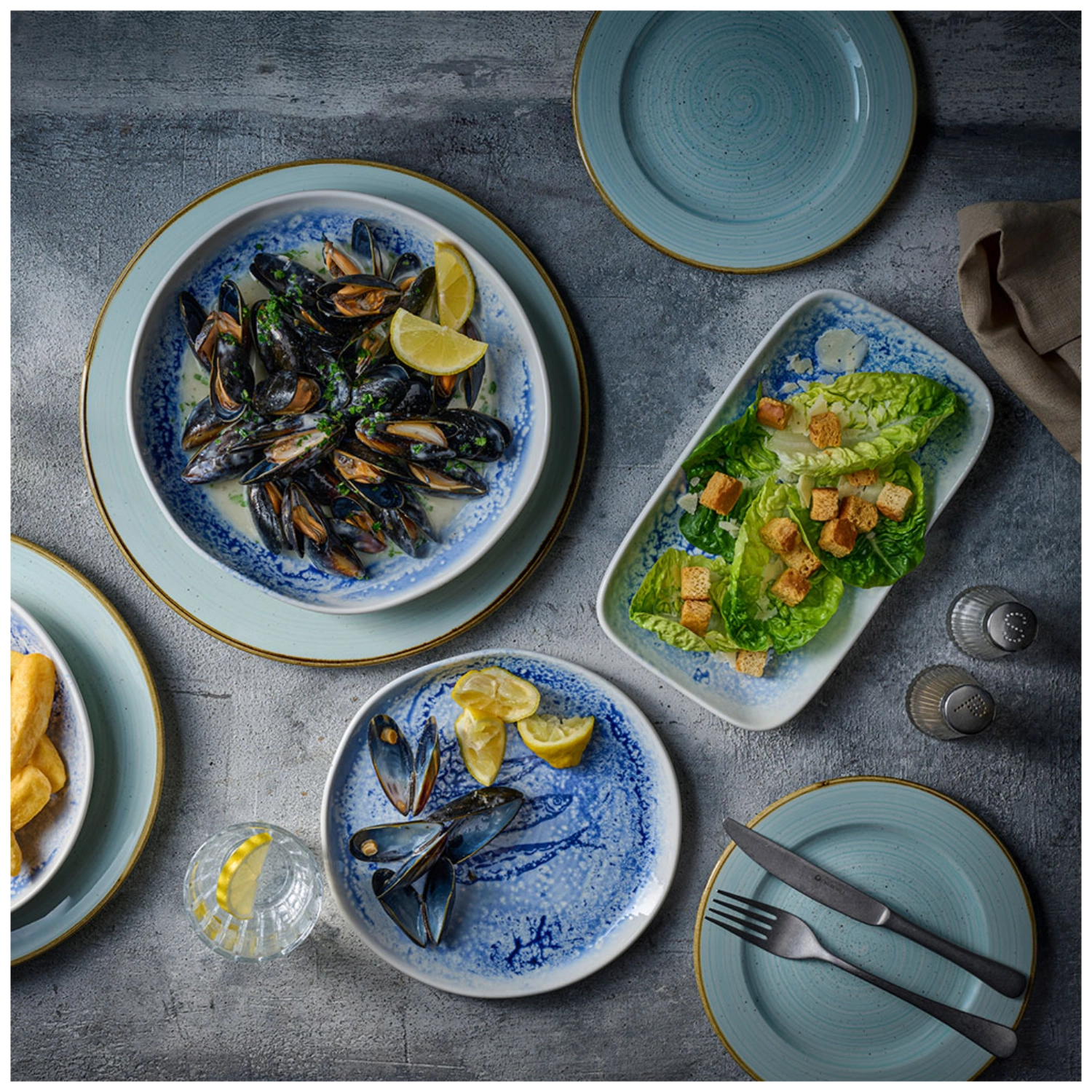Assiette Fresco Blue Organic
