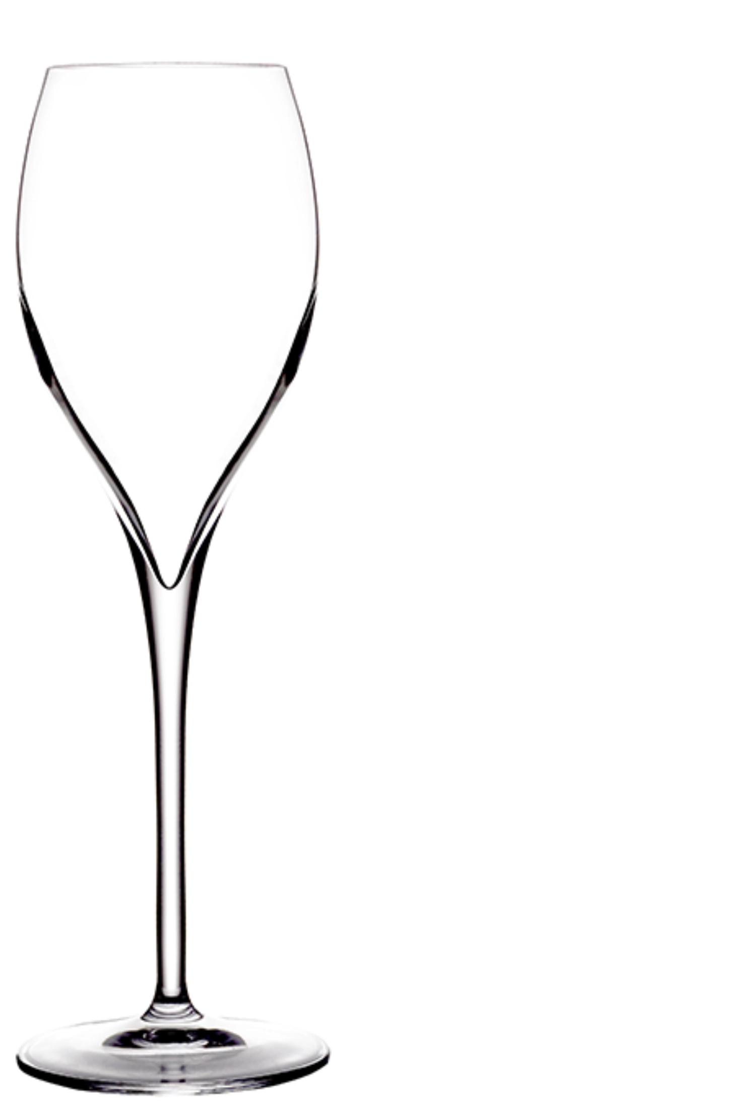 Opale verre à champagne avec point laser