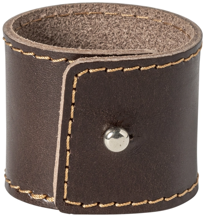 Lot de 4 ronds de serviette en cuir