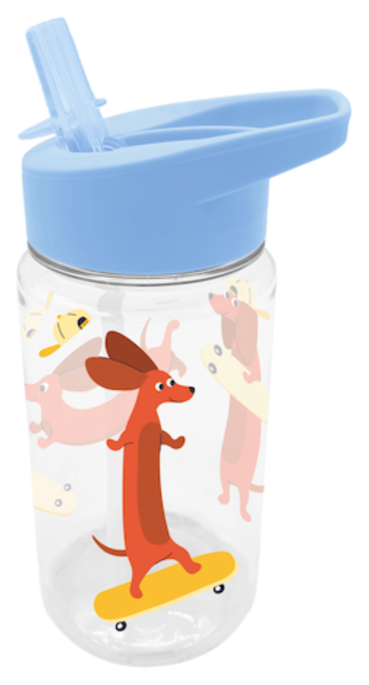 Gourde avec paille Chien
